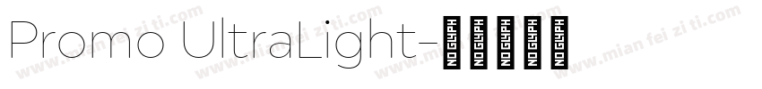 Promo UltraLight字体转换